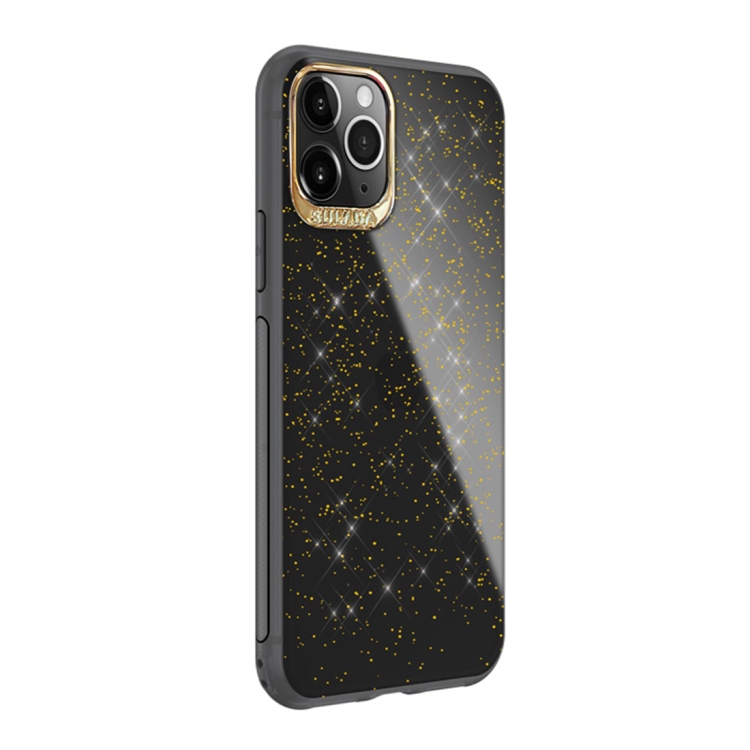 

For iPhone 11 SULADA Gold Foil TPU Plating Protective Case(Black)
