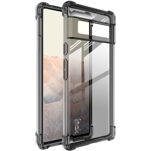 

For Google Pixel 6 Pro IMAK All-inclusive Shockproof Airbag TPU Case with Screen Protector(Transparent Black)