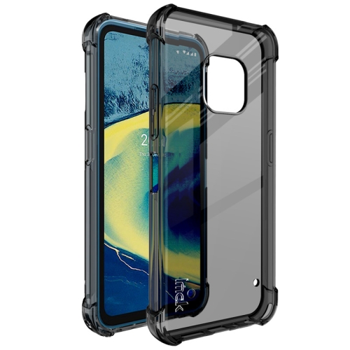 

For Nokia XR20 IMAK All-inclusive Shockproof Airbag TPU Case with Screen Protector(Transparent Black)