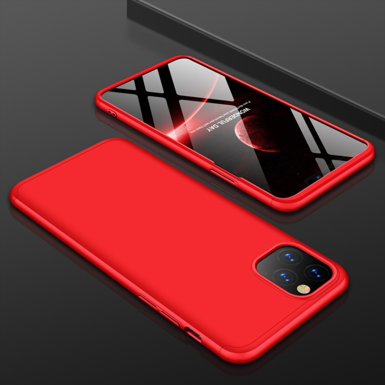 

For iPhone 11 GKK Three Stage Splicing Full Coverage PC Protective Case(Red)