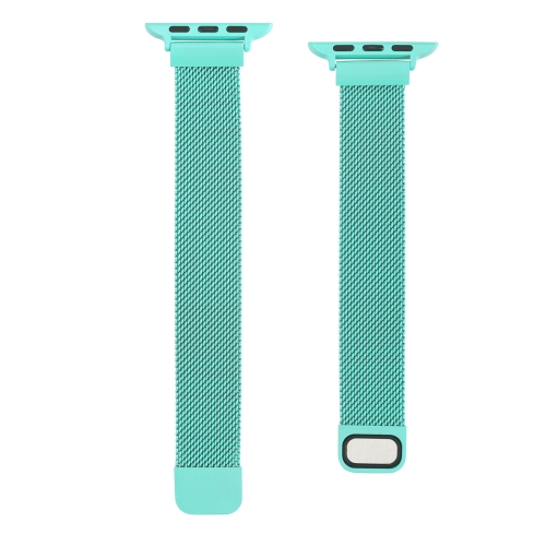 

Small Waist Dual Section Milan Replacement Watchband For Apple Watch Series 6 & SE & 5 & 4 44mm / 3 & 2 & 1 42mm(Soft Blue)