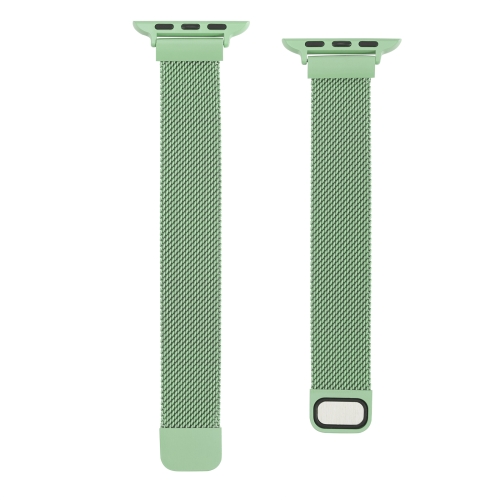 

Small Waist Dual Section Milan Replacement Watchband For Apple Watch Series 6 & SE & 5 & 4 44mm / 3 & 2 & 1 42mm(Mint Green)