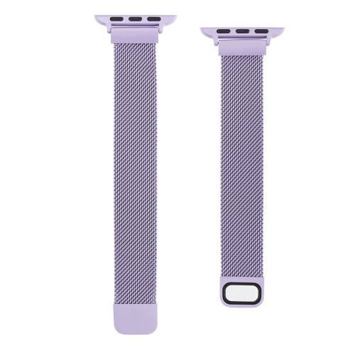 

Small Waist Dual Section Milan Replacement Watchband For Apple Watch Series 6 & SE & 5 & 4 44mm / 3 & 2 & 1 42mm(Light Purple)