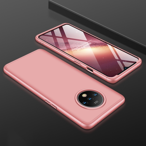 

For OnePlus 7T GKK Three Stage Splicing Full Coverage PC Protective Case(Rose Gold)