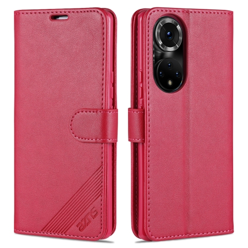 

AZNS Sheepskin Texture Horizontal Flip Leather Case with Holder & Card Slots & Wallet For Honor 50 Pro(Red)