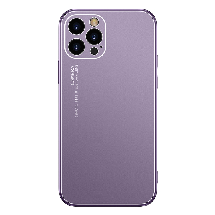 

Cool Frosted Metal TPU Shockproof Case For iPhone 12(Purple)