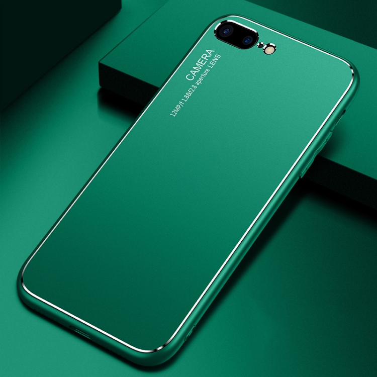

Cool Frosted Metal TPU Shockproof Case For iPhone 8 Plus / 7 Plus(Green)