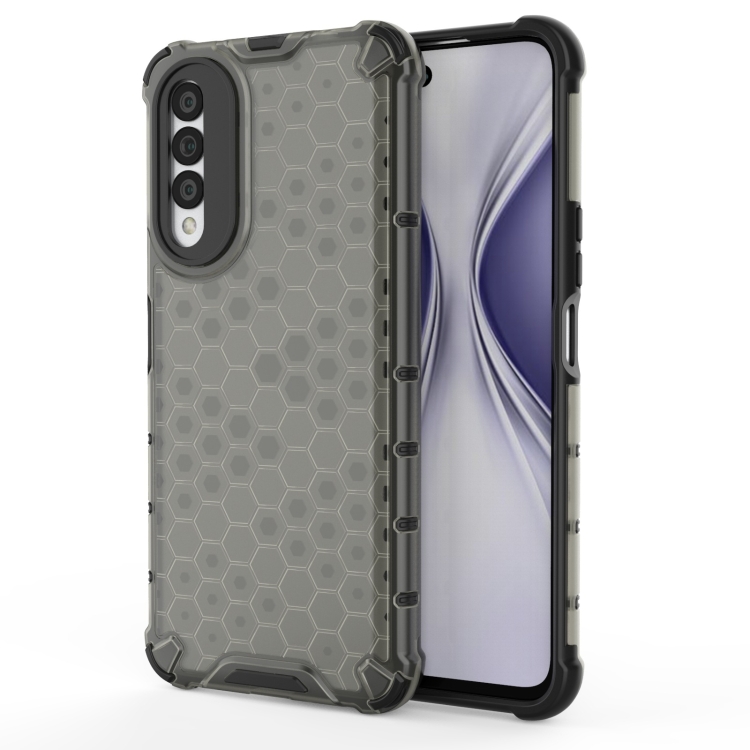 

For Honor X20 SE Shockproof Honeycomb PC + TPU Protective Case(Black)