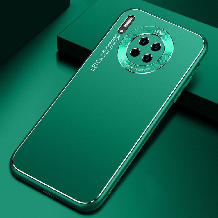 

For Huawei Mate 30 Pro Cool Frosted Metal TPU Shockproof Case(Green)