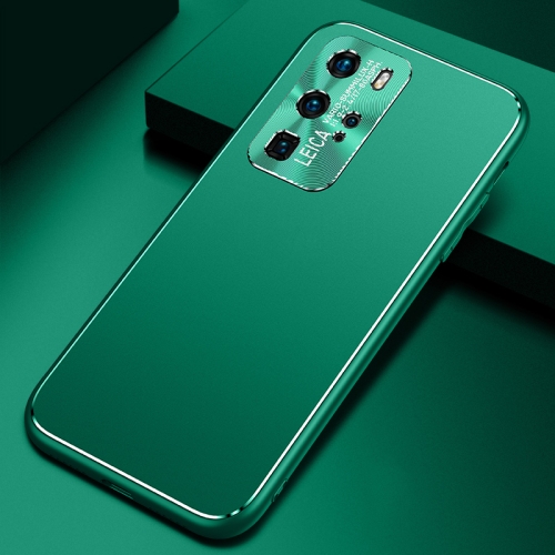 

For Huawei P40 Pro Cool Frosted Metal TPU Shockproof Case(Green)