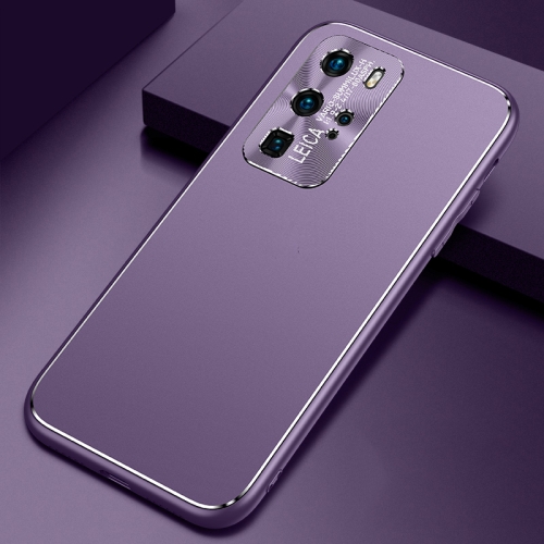

For Huawei P40 Pro Cool Frosted Metal TPU Shockproof Case(Purple)