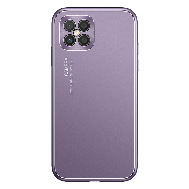 

For Huawei nova 8 SE Cool Frosted Metal TPU Shockproof Case(Purple)