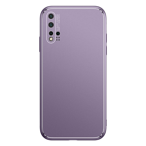 

For Huawei nova 5 Cool Frosted Metal TPU Shockproof Case(Purple)