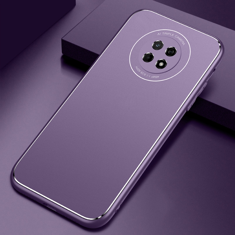 

For Huawei Enjoy 20 Plus Cool Frosted Metal TPU Shockproof Case(Purple)
