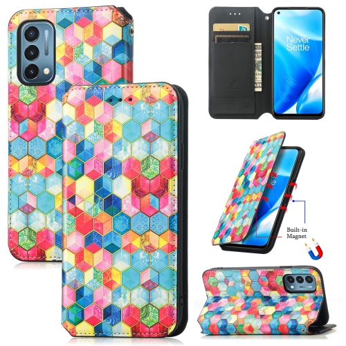 

For OnePlus Nord N200 5G Colorful Magnetic Horizontal Flip PU Leather Case with Holder & Card Slot & Wallet(Magic Space)