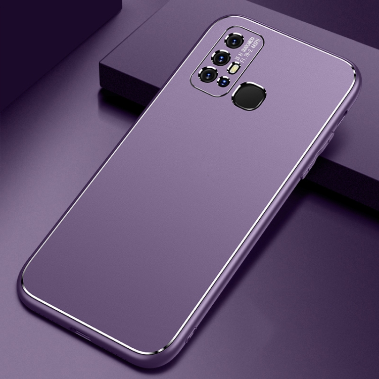 

For vivo Z6 5G Cool Frosted Metal TPU Shockproof Case(Purple)