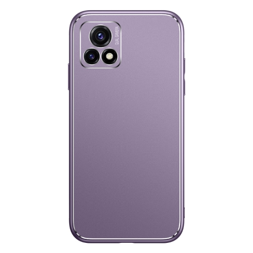 

For vivo Y52s / Y31s / iQOO U3 / iQOO U3x Cool Frosted Metal TPU Shockproof Case(Purple)