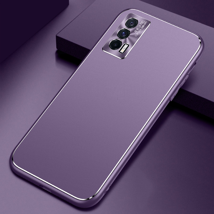 

For vivo iQOO Neo5 Cool Frosted Metal TPU Shockproof Case(Purple)