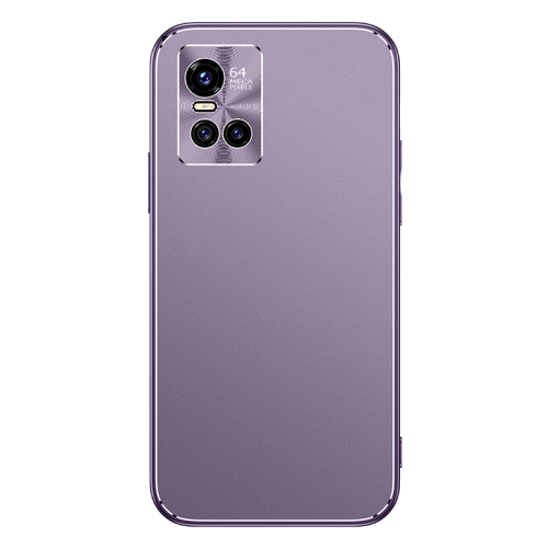 

For vivo S10 / S10 Pro Cool Frosted Metal TPU Shockproof Case(Purple)