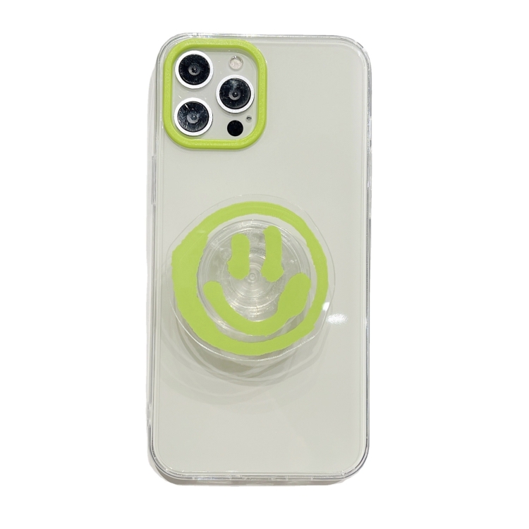 

Graffiti Smiley Holder Shockproof TPU Protective Case For iPhone 11(Green)