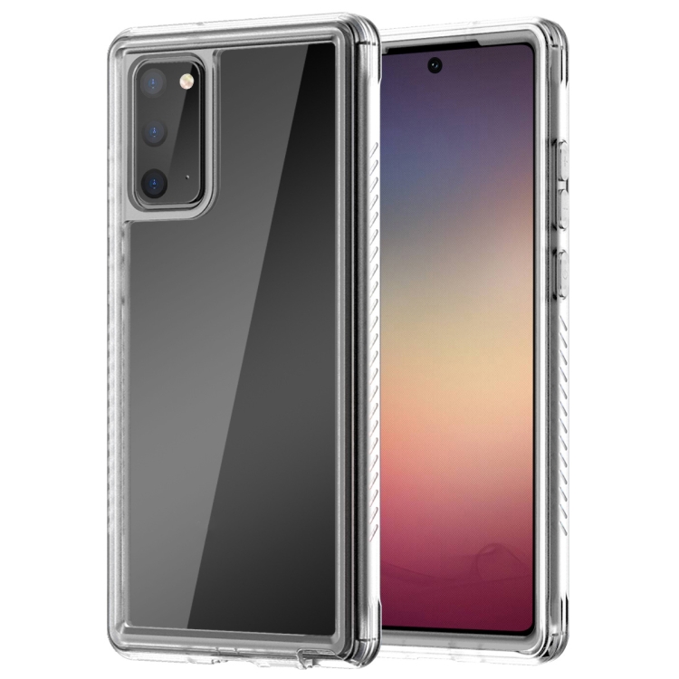 

For Samsung Galaxy Note20 C1 2 in 1 Shockproof TPU + PC Protective Case with PET Screen Protector(Transparent Matte)