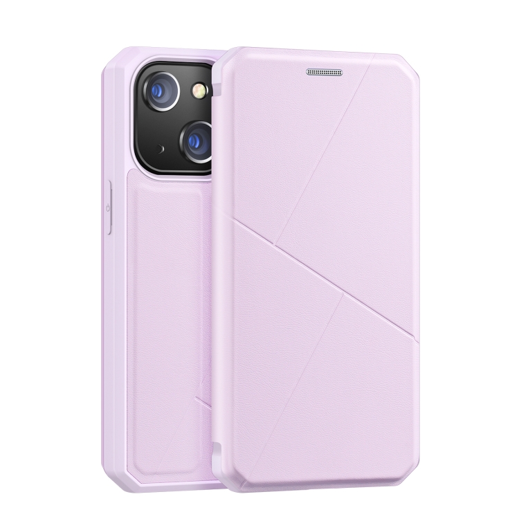 

DUX DUCIS New Skin X Series PU + TPU Horizontal Flip Leather Case with Holder & Card Slots For iPhone 13(Pink)