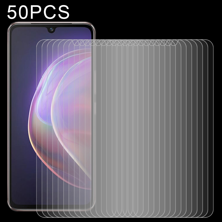 

For vivo V21 / V21 5G 50 PCS 0.26mm 9H 2.5D Tempered Glass Film