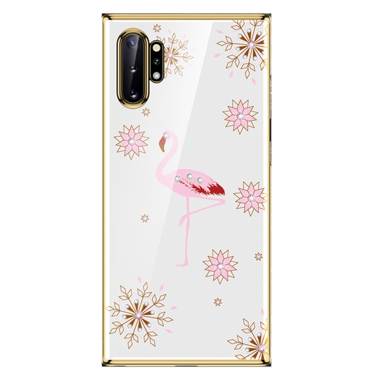 

For Galaxy Note 10+ SULADA 3D Laser Engraving PC Plating Diamond Protective Case(Gold)