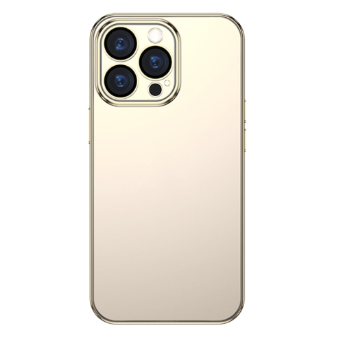 

TOTUDESIGN AA-155 Soft Jane Series Hardcover Edition Shockproof Electroplating TPU Protective Case For iPhone 13 Pro(Gold)