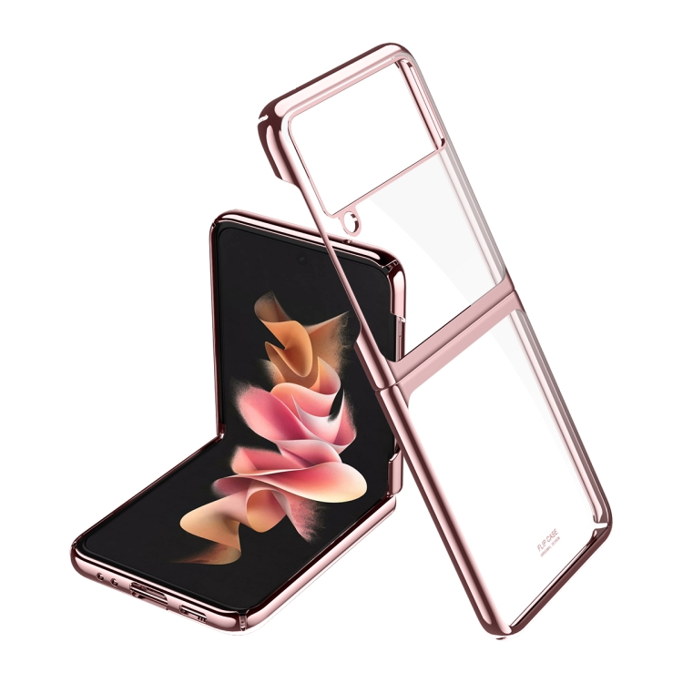 

For Samsung Galaxy Z Flip3 5G Symphony Plating PC Shockproof Protective Case(Rose Gold)