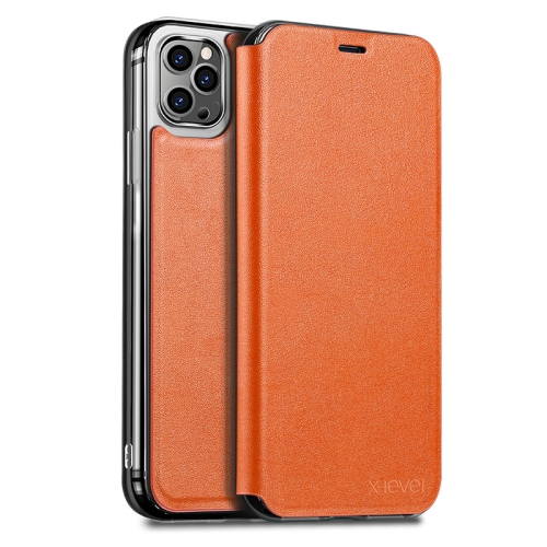 

X-level Shandoo Series Ultra Thin PU + TPU Horizontal Filp Leather Case with Holder For iPhone 13 Pro Max(Orange)