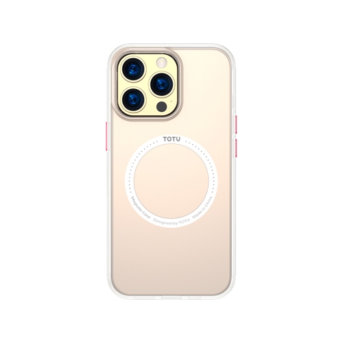 

TOTUDESIGN AA-144 Gingle Series Magnetic TPU+PC Shockproof Cover MagSafe Case For iPhone 13 Pro(Transparent)