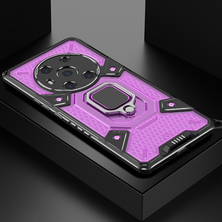 

For Honor Magic3 Space PC+TPU Shockproof Case with Ring Holder(Purple)