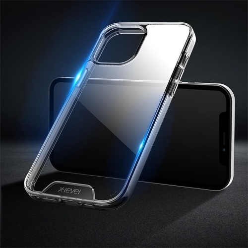 

X-level Oxygen II Series Shockproof Transparent TPU + Glass Protective Case For iPhone 13