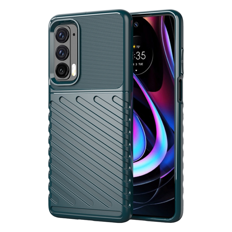 

Thunderbolt Shockproof TPU Protective Soft Case For Motorola Moto Edge 2021(Green)