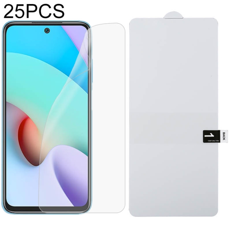 

For Xiaomi Redmi 10 25 PCS Full Screen Protector Explosion-proof Hydrogel Film