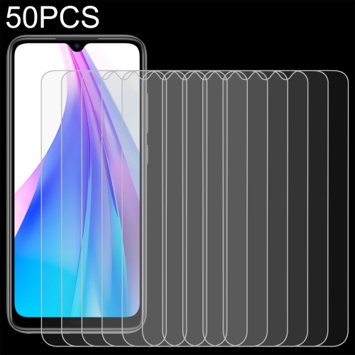 

For Xiaomi Redmi Note 8T 50 PCS 0.26mm 9H 2.5D Tempered Glass Film