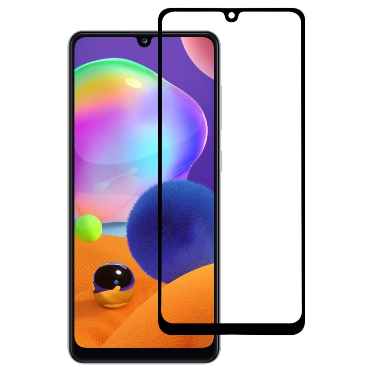 

For Samsung Galaxy A31s Full Glue Full Cover Screen Protector Tempered Glass Film