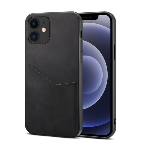 

Skin Feel PU + TPU Protective Case with Card Slot For iPhone 12 mini(Black)