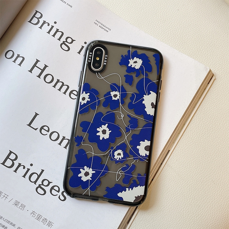 

Thickened TPU Shockproof Protective Case For iPhone XS / X(Flower)