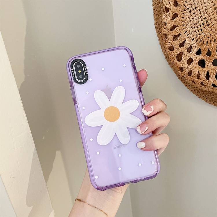 

Thickened TPU Shockproof Protective Case For iPhone XS / X(Chrysanthemum)
