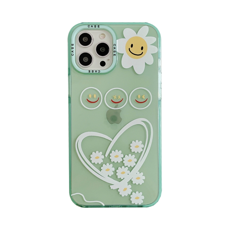 

Thickened TPU Shockproof Protective Case For iPhone 12(Smiley Sunflower)