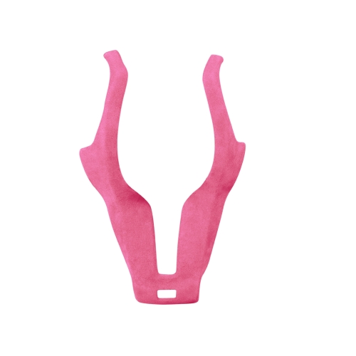 

Car Suede Wrap Thong Shape Steering Wheel Decorative Sticker for BMW F Chassis, Left Drive(Pink)