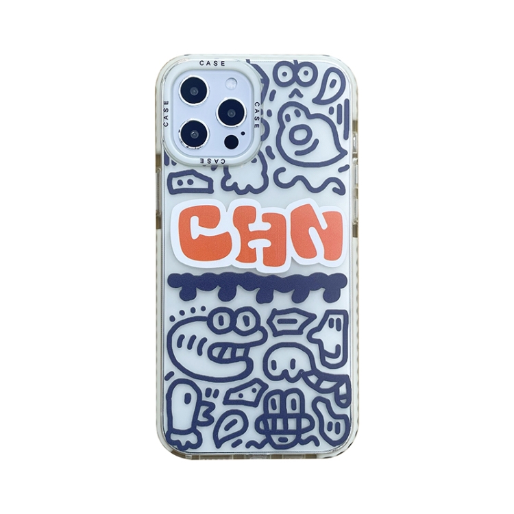 

Thickened TPU Shockproof Protective Case For iPhone 11(Animal Graffiti)