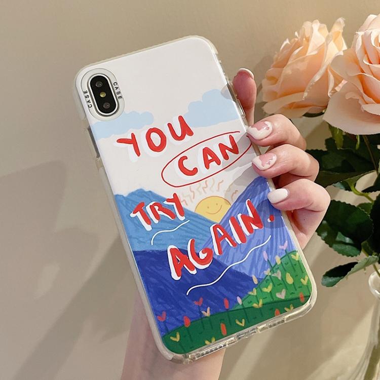 

Thickened TPU Shockproof Protective Case For iPhone XS Max(Blue)