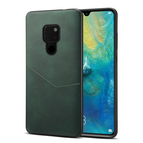 

For Huawei Mate 20 Skin Feel PU + TPU Protective Case with Card Slot(Green)