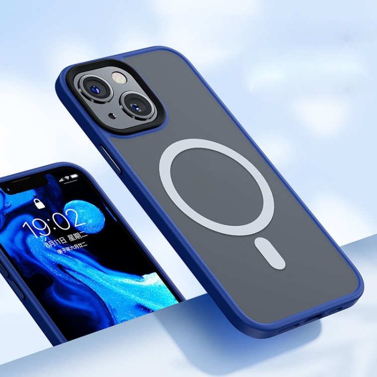 

Benks Froested Skin Feeling Magnetic Shockproof Protective Case For iPhone 13 mini(Blue)