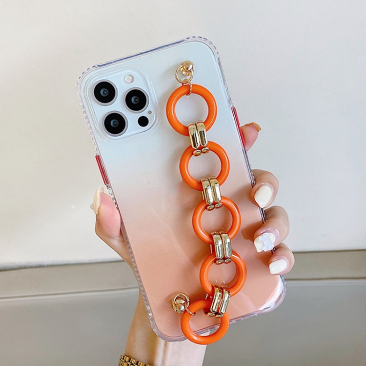

Gradient + Circle Bracelet TPU Phone Protective Case For iPhone 12 / 12 Pro(Gradient Orange)