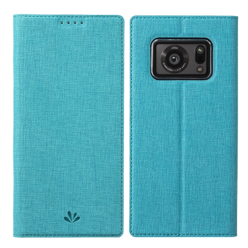 

For Sharp Aquos R6 ViLi DMX Series Shockproof TPU + PU Leather Magnetic Attraction Horizontal Flip Case with Card Slot & Holder(Blue)
