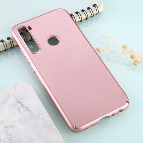 

For Xiaomi Redmi Note 8 Solid Color Plastic Protective Case(Rose Gold)